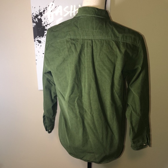 Western Dark Green Button Down Top M - Picture 3 of 9